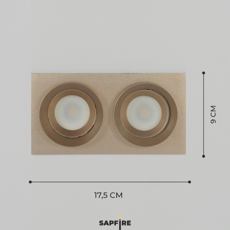 Светильник IL.0018.0040 (1С10238) 2*MR16 GU5.3 Кофе ` SPF13 (1 из 2шт в коробке)