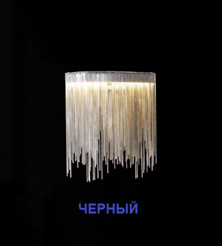 Светильник настенный SAPFIR SPF-13649 ЧЕРНЫЙ ` D300/H270/1/LED/5W/4500K COVER 24-12