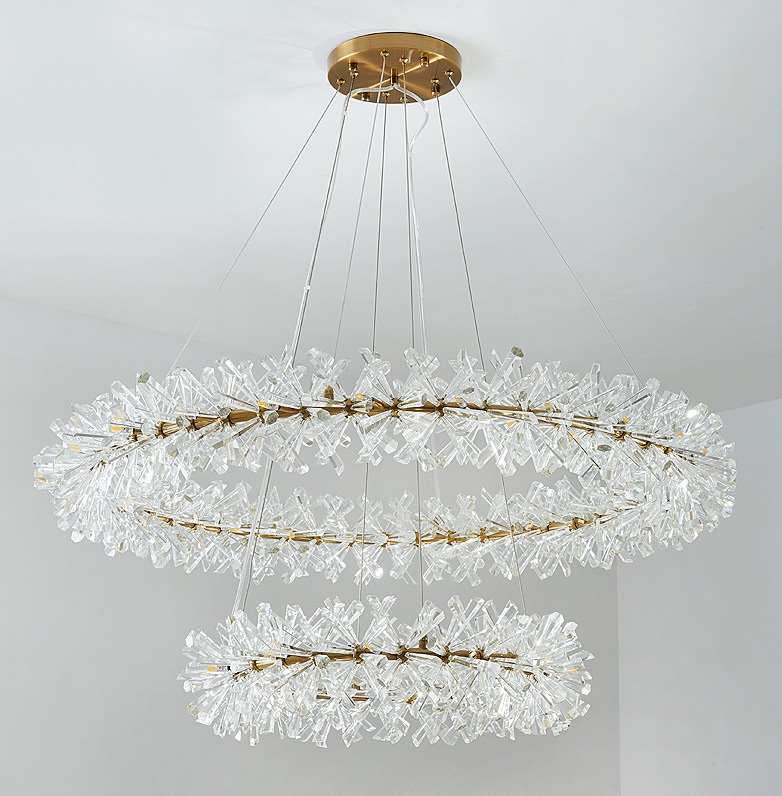 Светильник DZN1-5-52 ЗОЛОТО ` D400+800/H1500/60/G4/120W BEATRI