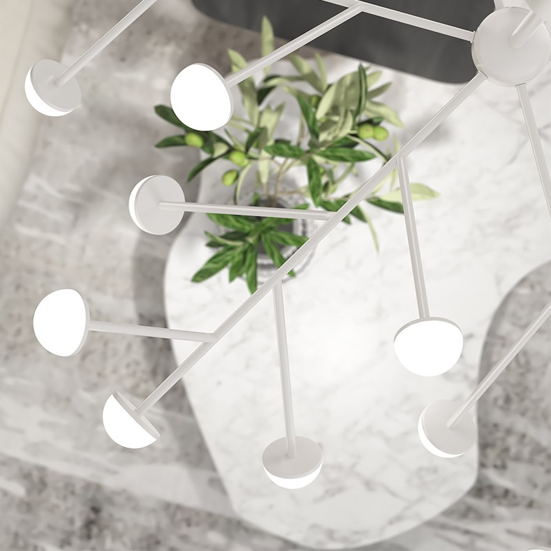 Светильник DZN-33215 БЕЛЫЙ ` D880/H600/45/LED/90W/4500K SAKURA