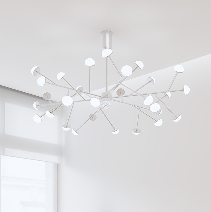 Светильник DZN-33215 БЕЛЫЙ ` D880/H600/45/LED/90W/4500K SAKURA