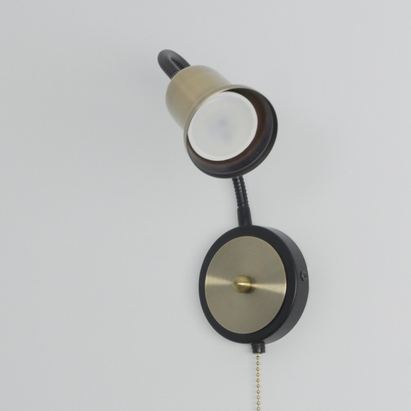 Светильник настенный SPFD-48916 БРОНЗА D100/H380/1/GU10/10W без ламп, LOFT