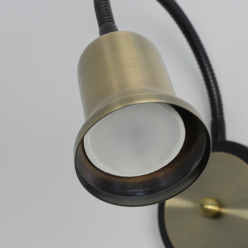 Светильник настенный SPFD-48916 БРОНЗА D100/H380/1/GU10/10W без ламп, LOFT