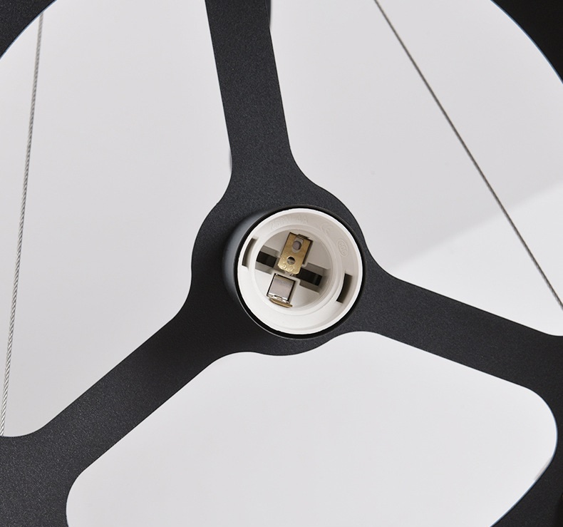 Светильник DZN-13720 БЕЖЕВЫЙ + ЧЕРНЫЙ ` D500/H350+1200/1/E27/40W ECHO ACOUSTIC войлочный акустически