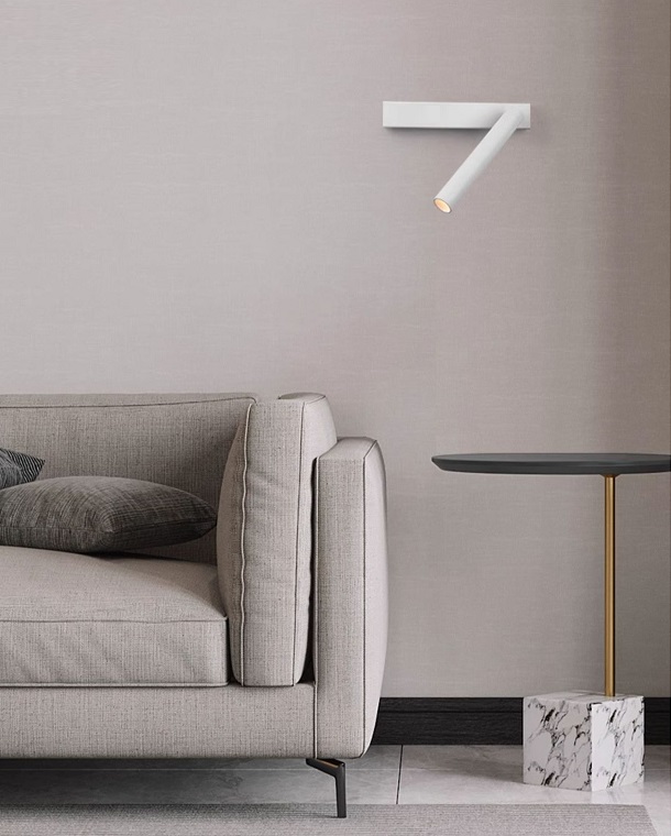 Светильник настенный ElegantLight DZN-13756 БЕЛЫЙ ` D250/H50/1/LED/5W/3000K ASFAR