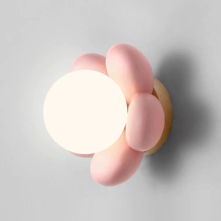 Светильник настенный ElegantLight DZN-13760 РОЗОВЫЙ ` D180/H100/1/G9/10W PINK-TOY