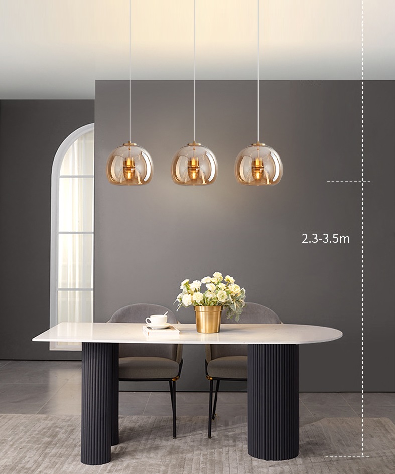 СВЕТИЛЬНИК DZN-10374 БРОНЗА/ЯНТАРНЫЙ ` D250/H300/1/E27/40W PUMPKIN