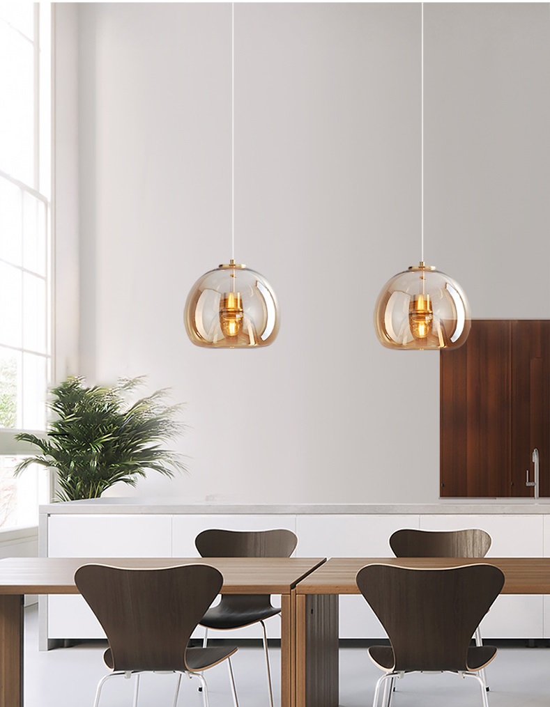 СВЕТИЛЬНИК DZN-10374 БРОНЗА/ЯНТАРНЫЙ ` D250/H300/1/E27/40W PUMPKIN