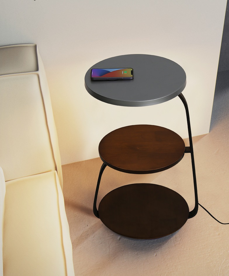 Светильник напольный DZN-10423 КОРИЧНЕВЫЙ + СЕРЫЙ ` D410/H640/1/LED/22W/2800K