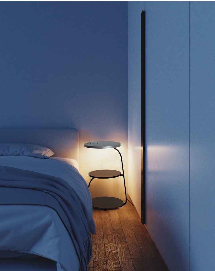 Светильник напольный DZN-10423 КОРИЧНЕВЫЙ + СЕРЫЙ ` D410/H640/1/LED/22W/2800K