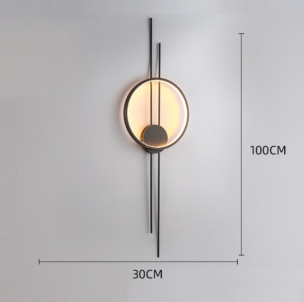 Светильник DZN-13795 ЧЕРНЫЙ ` D300*1000/H100/1/LED/15W/3000K ACTION