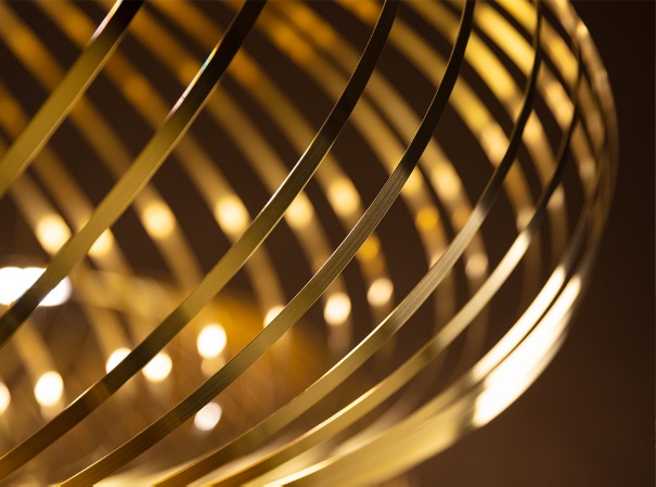 Светильник DZN-44751 ЗОЛОТО ` D790/H3000/2/LED/3000K SPRING PENDANT by Tom Dixon