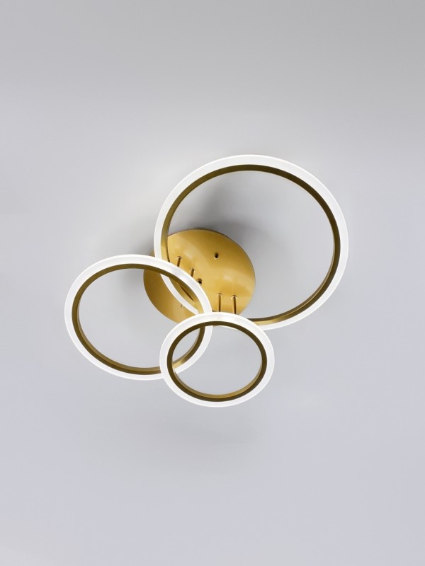 Светильник SPF-37458 GOLD/ЗОЛОТО ` LED D250+320+390/H160/3/LED/90W DIMMER ПДУ2.4 SPF22-02 (1 из 8шт)