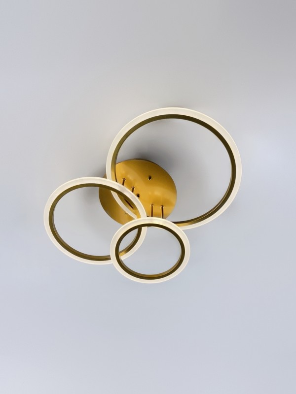 Светильник SPF-37458 GOLD/ЗОЛОТО ` LED D250+320+390/H160/3/LED/90W DIMMER ПДУ2.4 SPF22-02 (1 из 8шт)