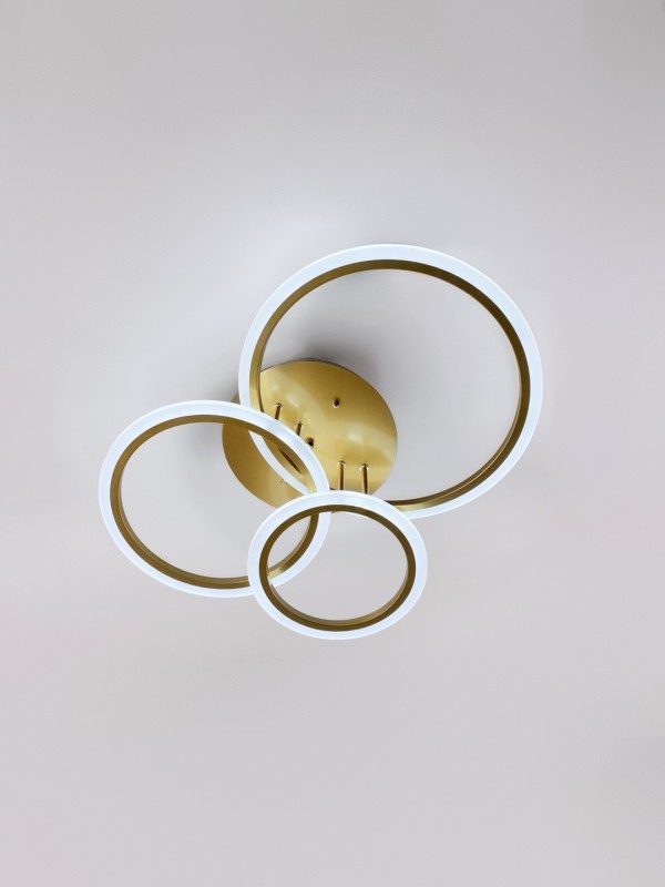 Светильник SPF-37458 GOLD/ЗОЛОТО ` LED D250+320+390/H160/3/LED/90W DIMMER ПДУ2.4 SPF22-02 (1 из 8шт)