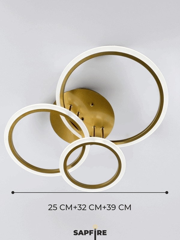 Светильник SPF-37458 GOLD/ЗОЛОТО ` LED D250+320+390/H160/3/LED/90W DIMMER ПДУ2.4 SPF22-02 (1 из 8шт)