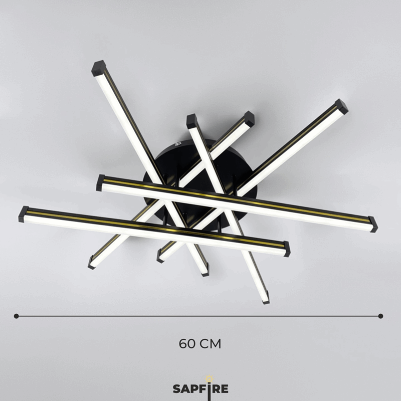 Светильник А101/600 BLACK/ЧЕРНЫЙ ` D600/H110/6/LED/112W 2.4G PICK SPF24-03 (1 из 2шт) 24-12