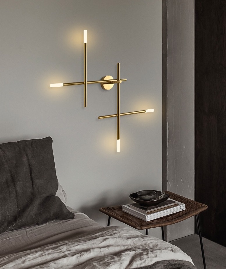 Светильник настенный ElegantLight DZN-4956 БРОНЗА ` D660/H180/4/G4/40W Brush Wall