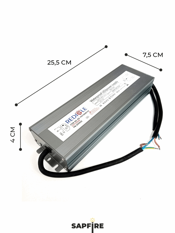 Блок питания RG-FDY300W24V 255*75*40mm IP67