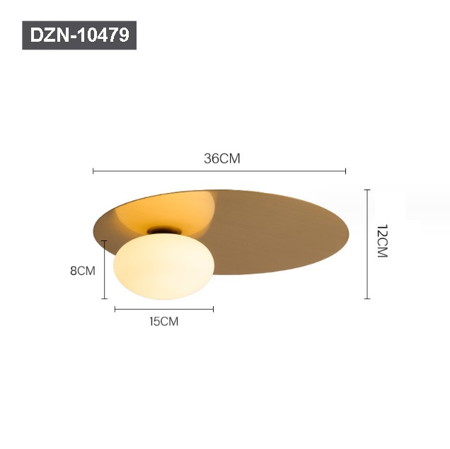 Светильник потолочный ElegantLight DZN-10479 ЗОЛОТО ` D360/H120/1/G9/10W