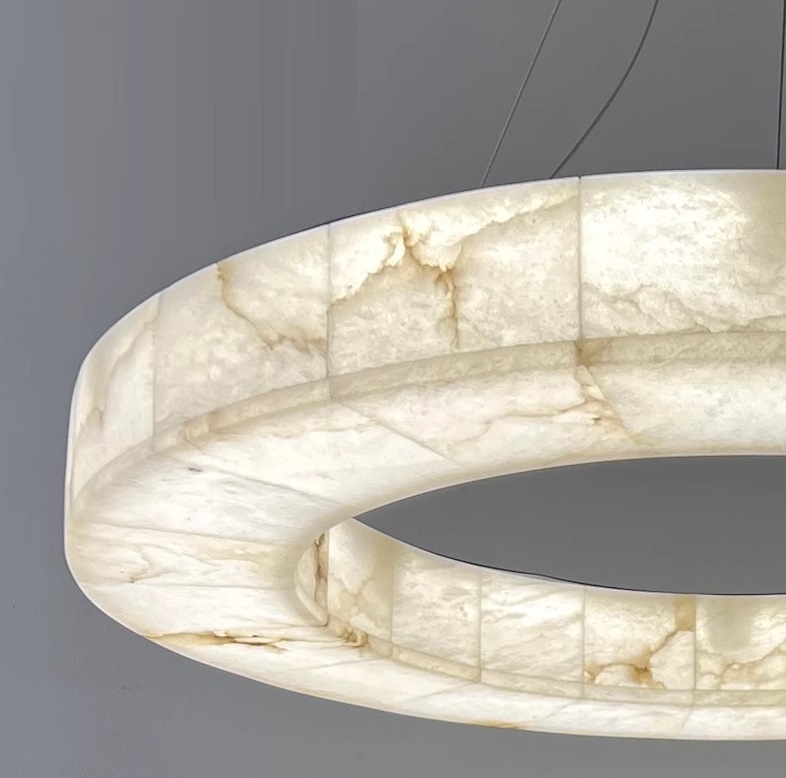 Светильник DZN-13860 БРОНЗА + МРАМОР ` D600/H70+1200/1/LED/30W UNIVERSE