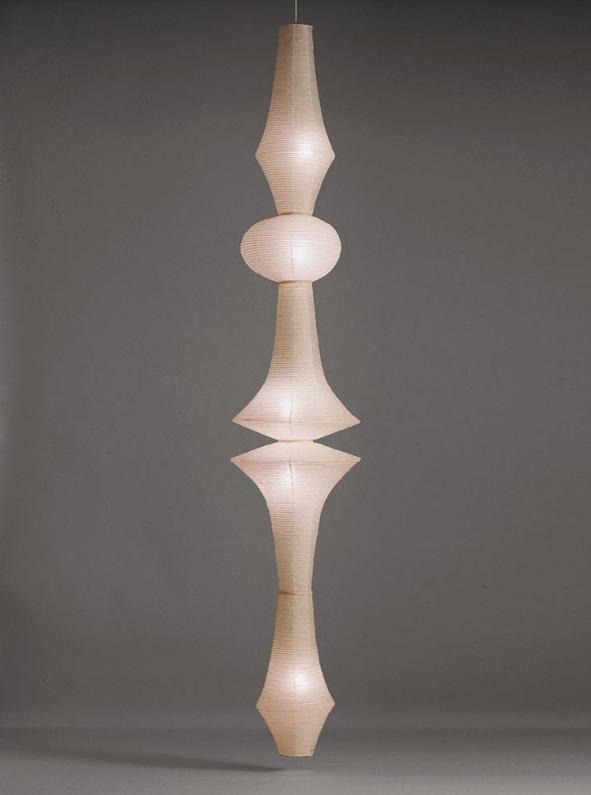 Светильник DZN-13869 БЕЛЫЙ ` D480/H2700/1/LED.W/3000K PAPER абажур из рисовой бумаги