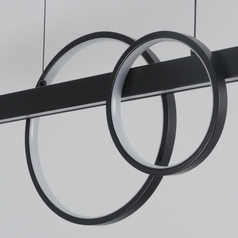 Светильник подвесной ElegantLight (H2020-2BK) DZN-5024 ЧЕРНЫЙ ` D900/H300/3/LED/50W/4500K STERLING