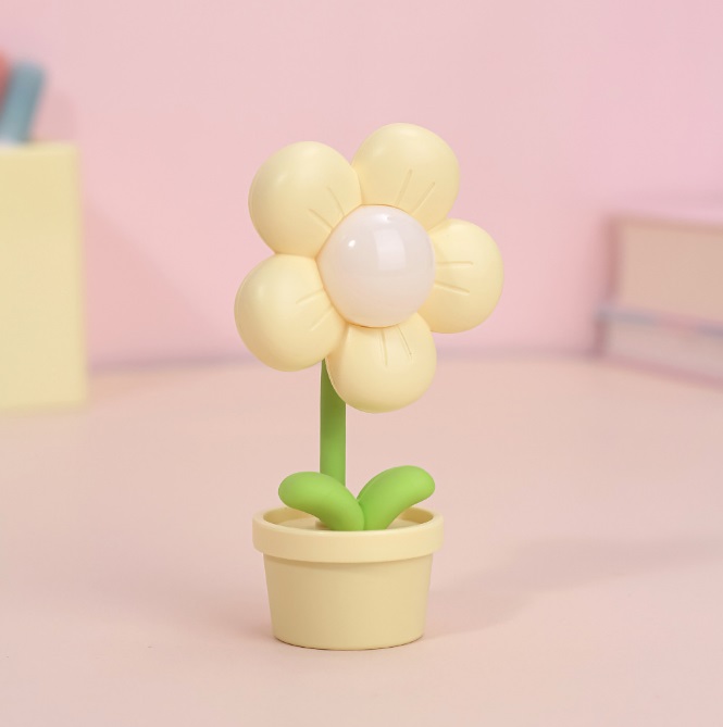 Светильник SPF-13035 ЖЁЛТЫЙ 122*75*45mm FLOWER LAMP (без батареек в комплекте) 24-02