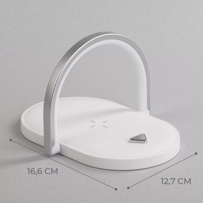 Светильник настольный SPF-13036 БЕЛЫЙ ` + беспроводная зарядка мощностью 15 Вт 166*127*13 mm 24-02