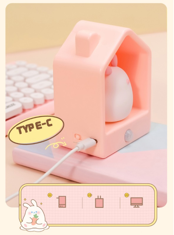 Светильник SPF-13039 РОЗОВЫЙ ДОМИК RABBIT 117*87*55mm 24-02