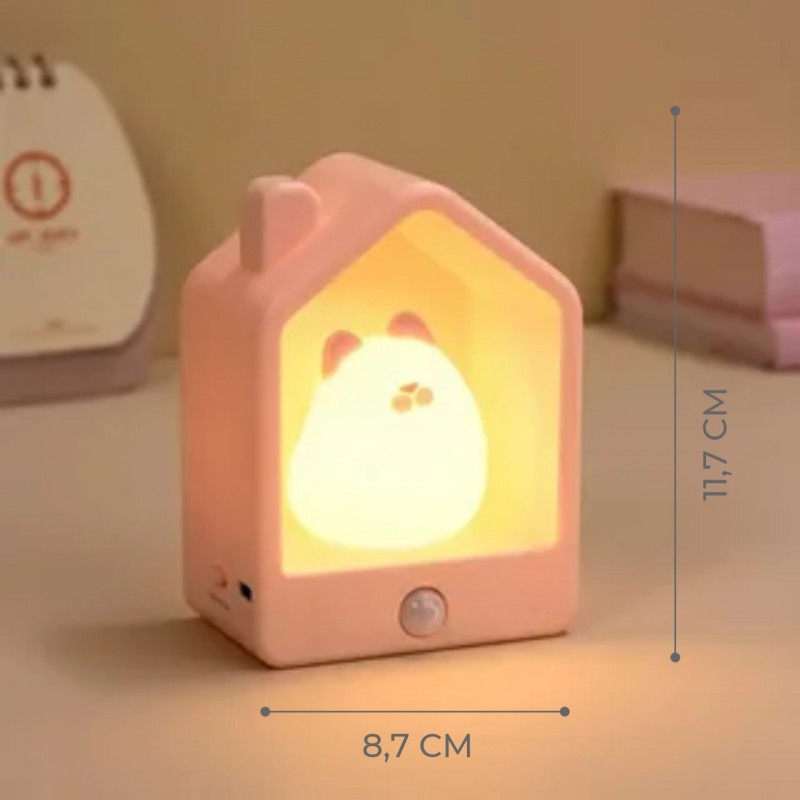 Светильник SPF-13039 РОЗОВЫЙ ДОМИК RABBIT 117*87*55mm 24-02