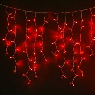 Гирлянда БАРОМА КРАСНЫЙ Ш:2,4 м, В:0,6 м, нить темная, LED-120-220V, контр. 8 р. 671597 ПОДАРОК