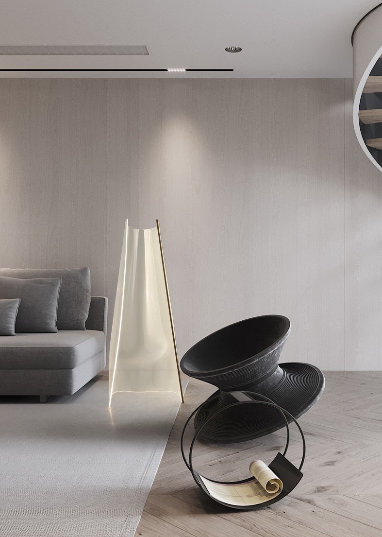 Светильник напольный ElegantLight DZN-13058 ЗОЛОТО D700/H1500/1/LED/4500K SPRAY АКРИЛ С БЛЁСТКАМИ