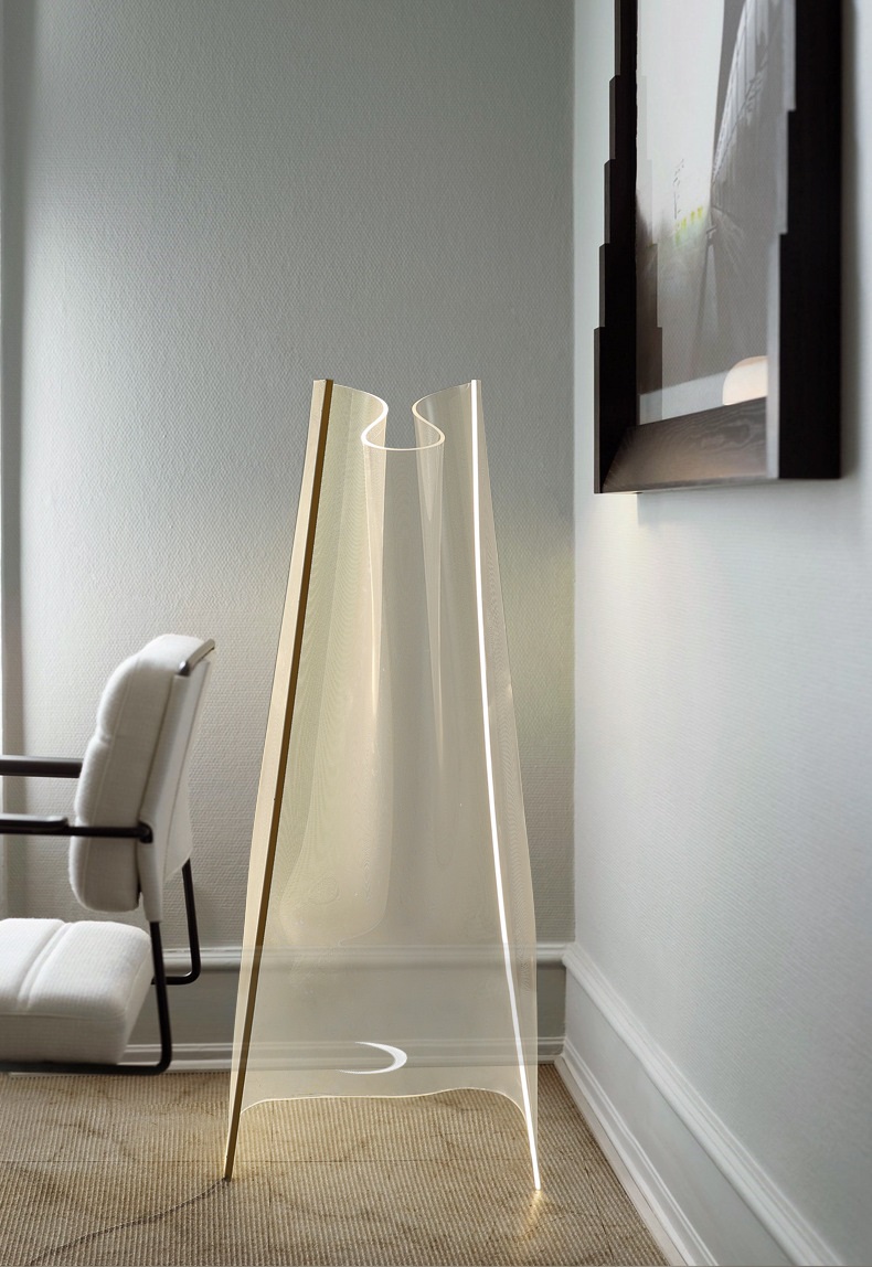 Светильник напольный ElegantLight DZN-13058 ЗОЛОТО D700/H1500/1/LED/4500K SPRAY АКРИЛ С БЛЁСТКАМИ