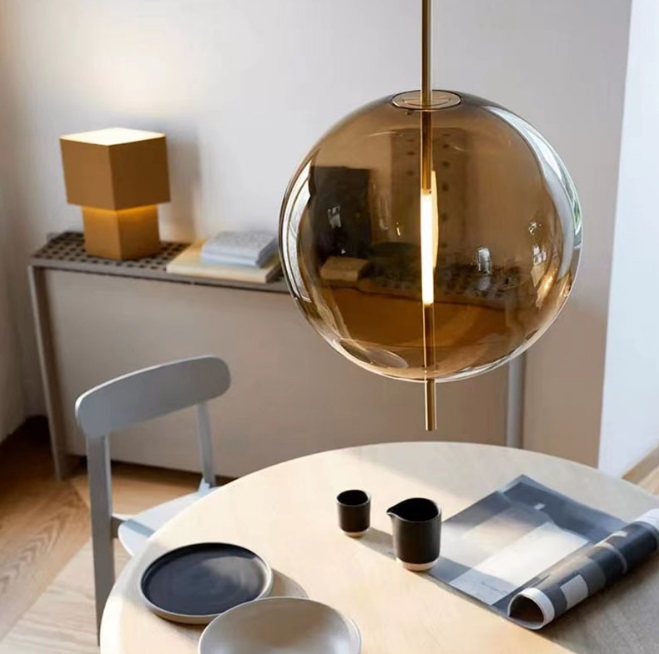 Светильник DZN-13064 БРОНЗА/ТОНИРОВАННЫЙ ` D200/H1500/1/LED/3W/4000K Kandinsky Pendant