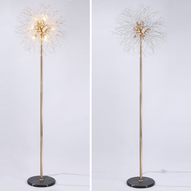 Светильник напольный ElegantLight DZN-13100 ЗОЛОТО D400/H1640/8/G9/40W