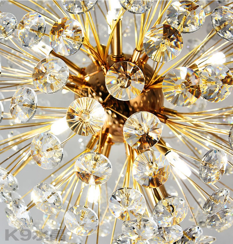 Светильник напольный ElegantLight DZN-13101 ЗОЛОТО D400/H1500/8/G9/40W