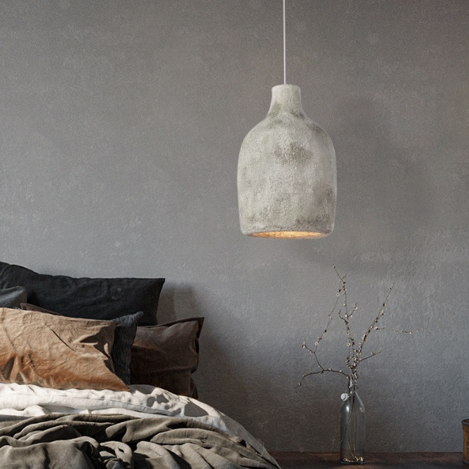 Светильник DZN-13106 СЕРЫЙ ` D300/H460+1500/1/E27/40W