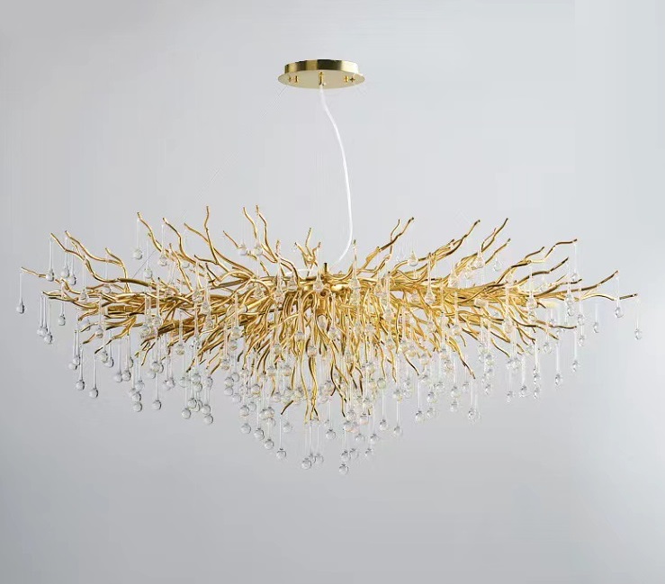 Светильник ElegantLight DZN-8262 GOLD/ЗОЛОТО ` D1800*800/H500/20/G9/10W RAIN 22-10