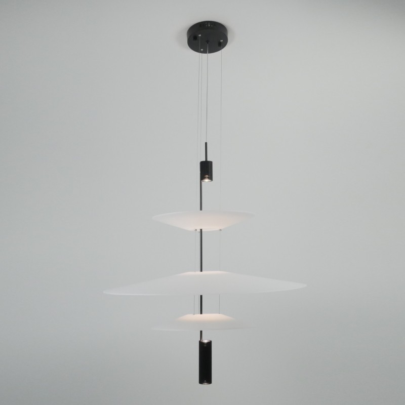 Светильник подвесной ElegantLight DZN-8295 BLACK/ЧЕРНЫЙ ` D360+680+360/H1200/3/LED/9W LUCEISOLA 23-1