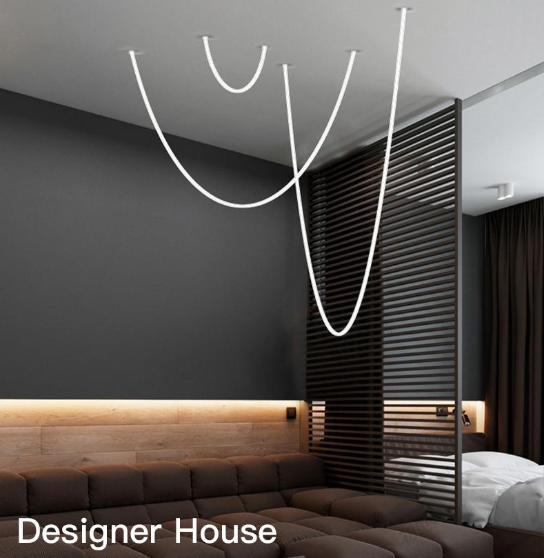 Светильник подвесной ElegantLight DZN-8308 SILICONE ` D22/H1000/1/LED/4000K 24-07 (1/10) 220v