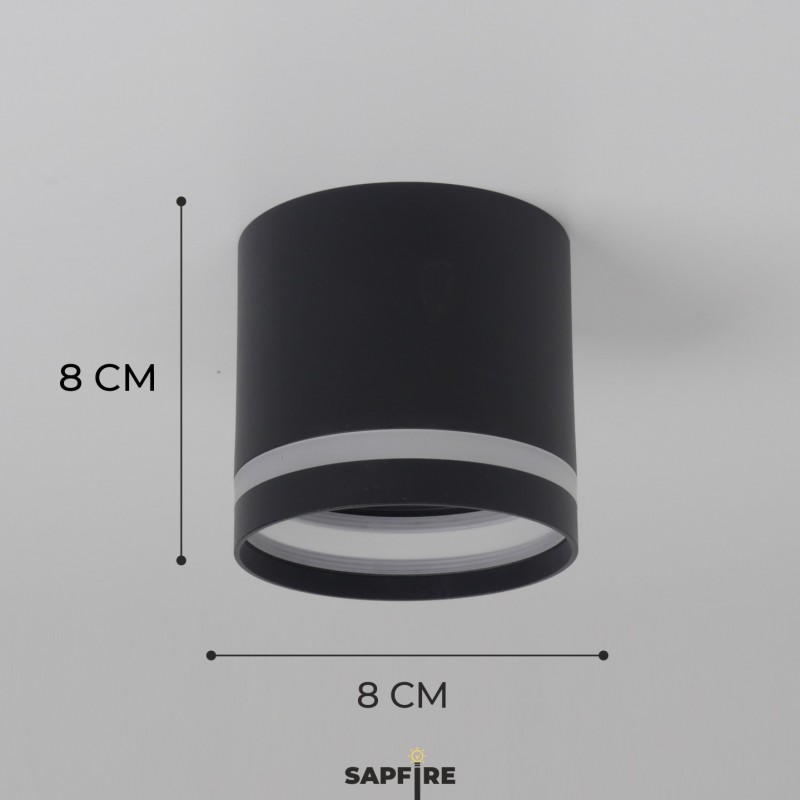 Светильник накладной 2006 G53 BLACK RSP (аналог 39255)