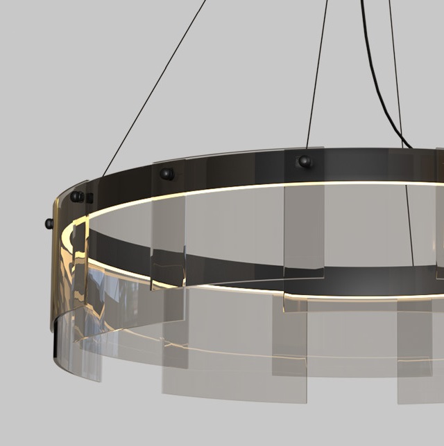 Светильник DZN1-5-21 ЧЕРНЫЙ ` D600/H1200/1/LED/4500K TONIR