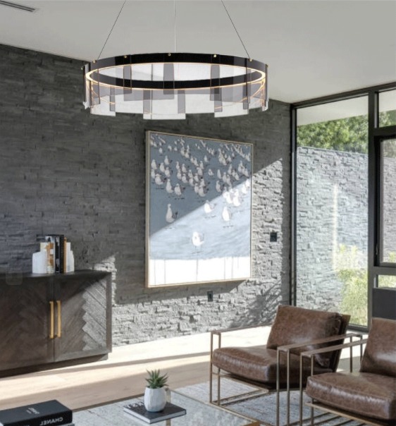 Светильник DZN1-5-21 ЧЕРНЫЙ ` D600/H1200/1/LED/4500K TONIR