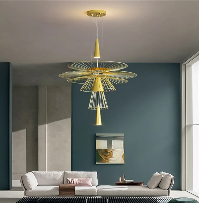 Светильник DZN-13125 ЗОЛОТО ` D860/H910+1100/2/GU10/10W GRAVITY