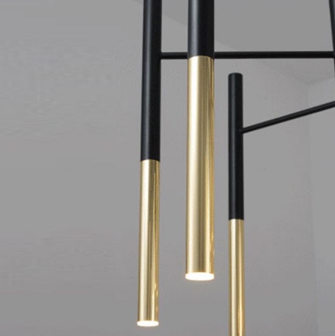 Светильник DZN-13128 ЗОЛОТО/ЧЕРНЫЙ D1000/H450/20/LED/36W/4500K