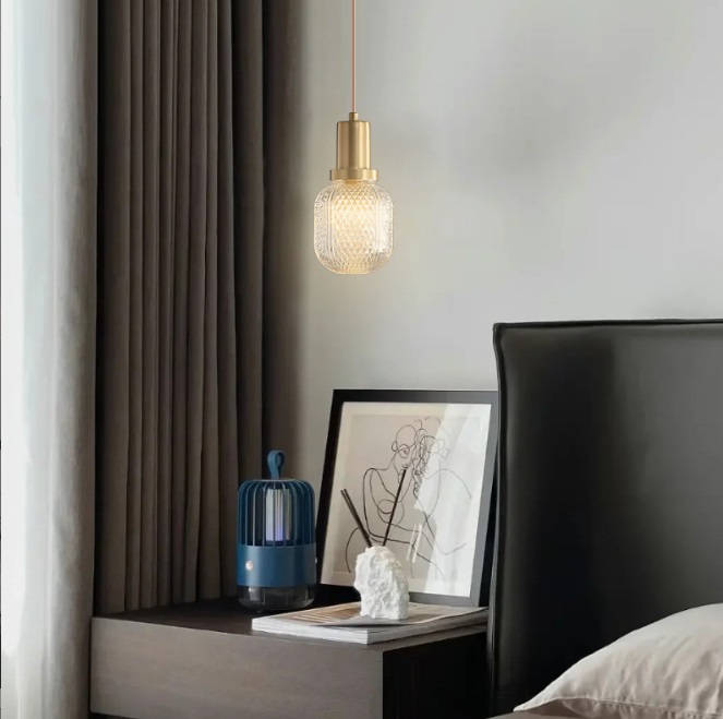 Светильник DZN-13135 БРОНЗА ` D100/H190+1200/1/G9/40W