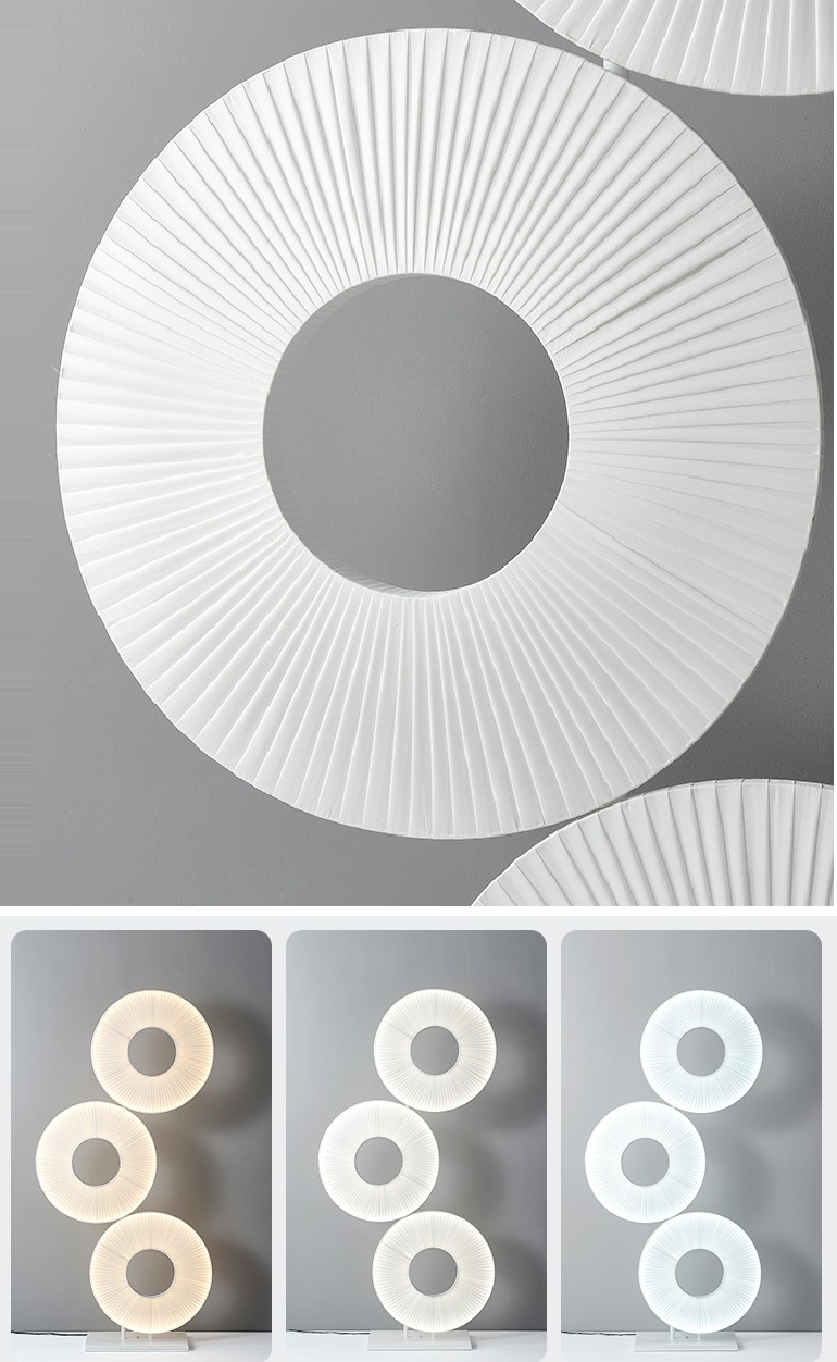 Светильник ElegantLight DZN-13146 БЕЛЫЙ ` D850/H1750/3/LED/60W/2800-6500K IRIS BY FABRICE BERRU