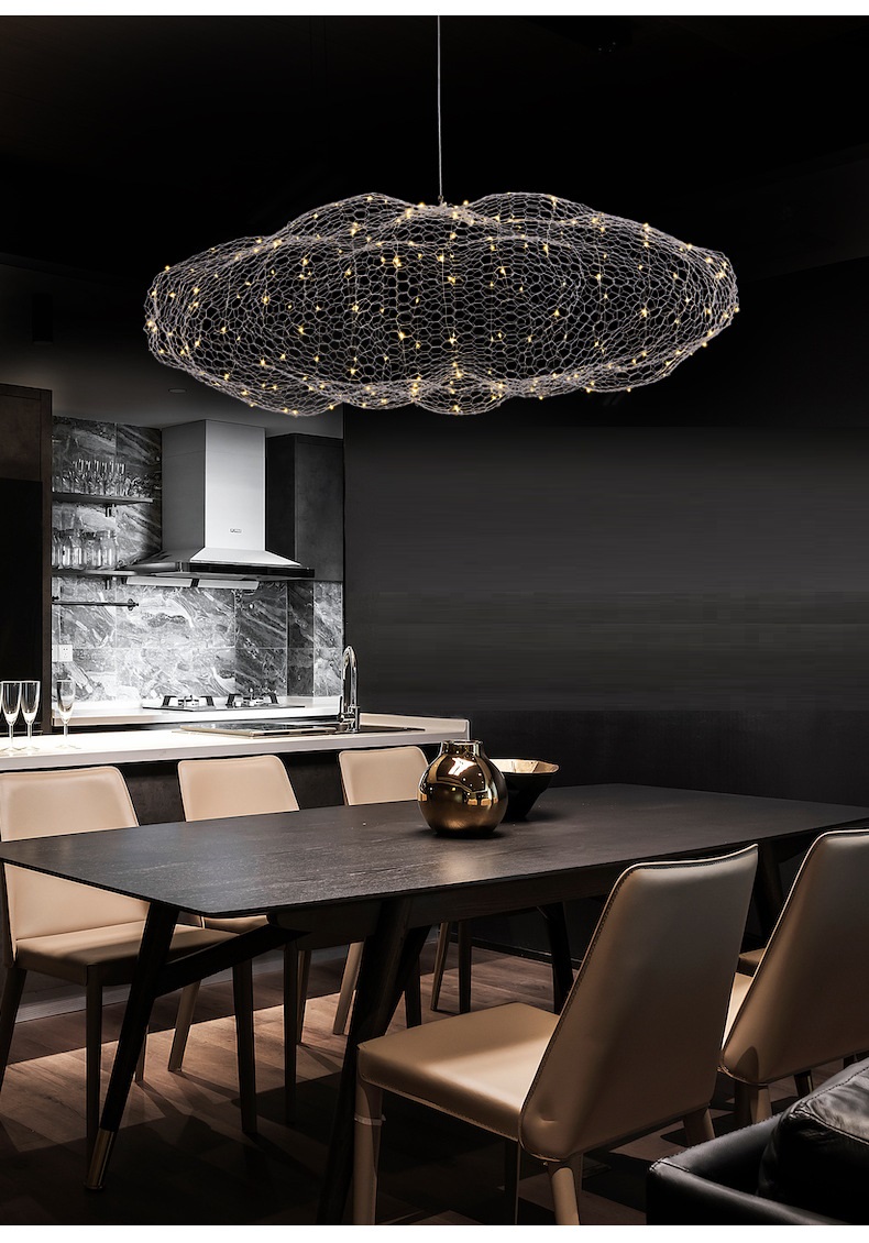 Светильник ElegantLight DZN-8320 СЕРЕБРО ` D700/H1500/./LED/.W/4500K CLOUD 22-12 (1 из 2шт в коробке