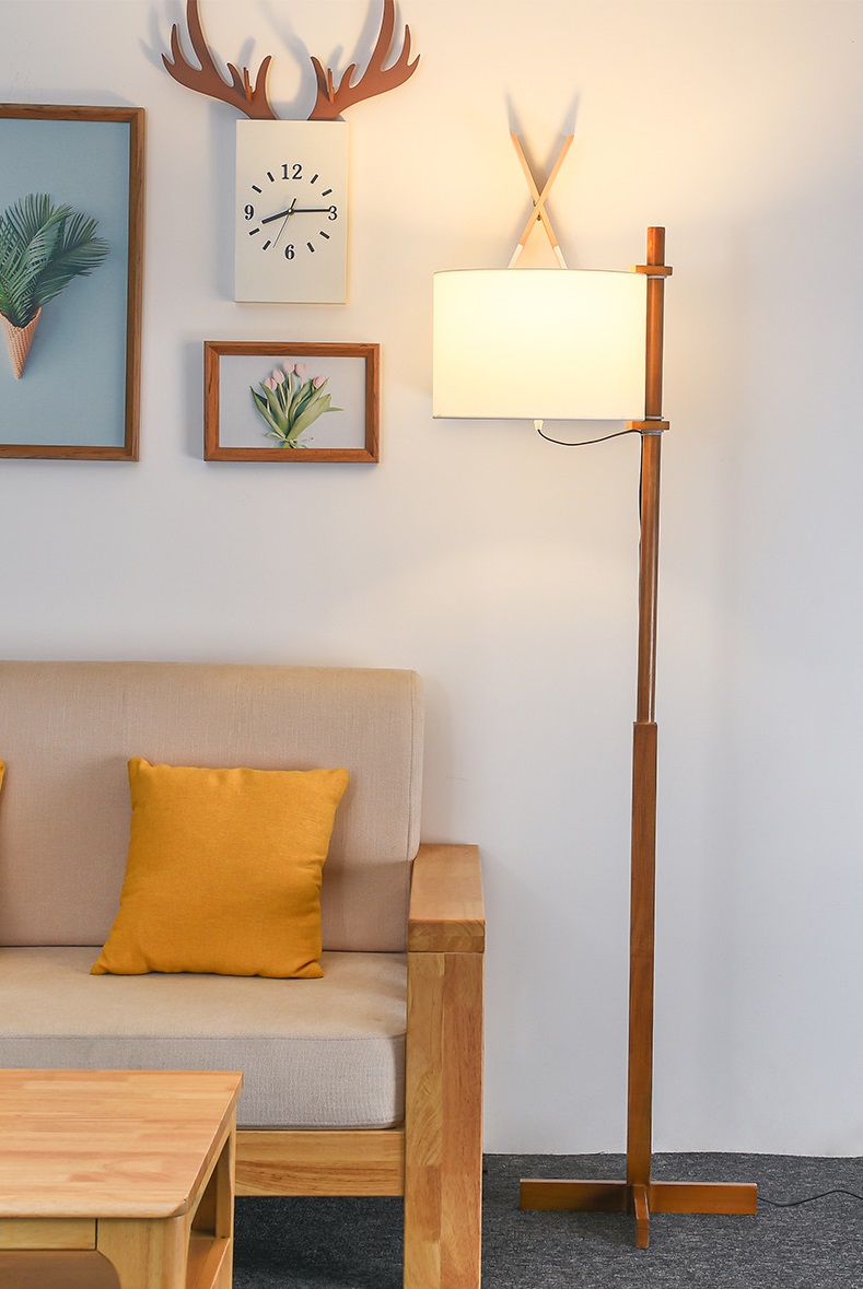 Светильник DZN-50679 ТЕМНОЕ ДЕРЕВО H1650/1/E27/40W дерево 24-08